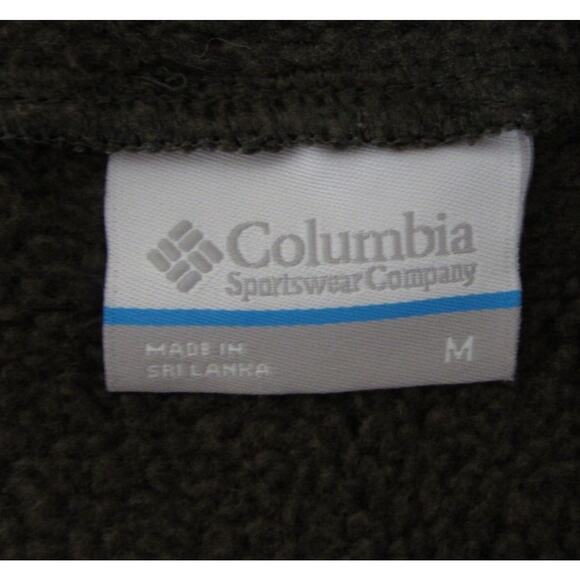 Columbia Women's Green‎ Snap Hooded Sweatshirt sz M - Picture 6 of 9